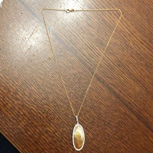 14k Gold Diamond Pendant
